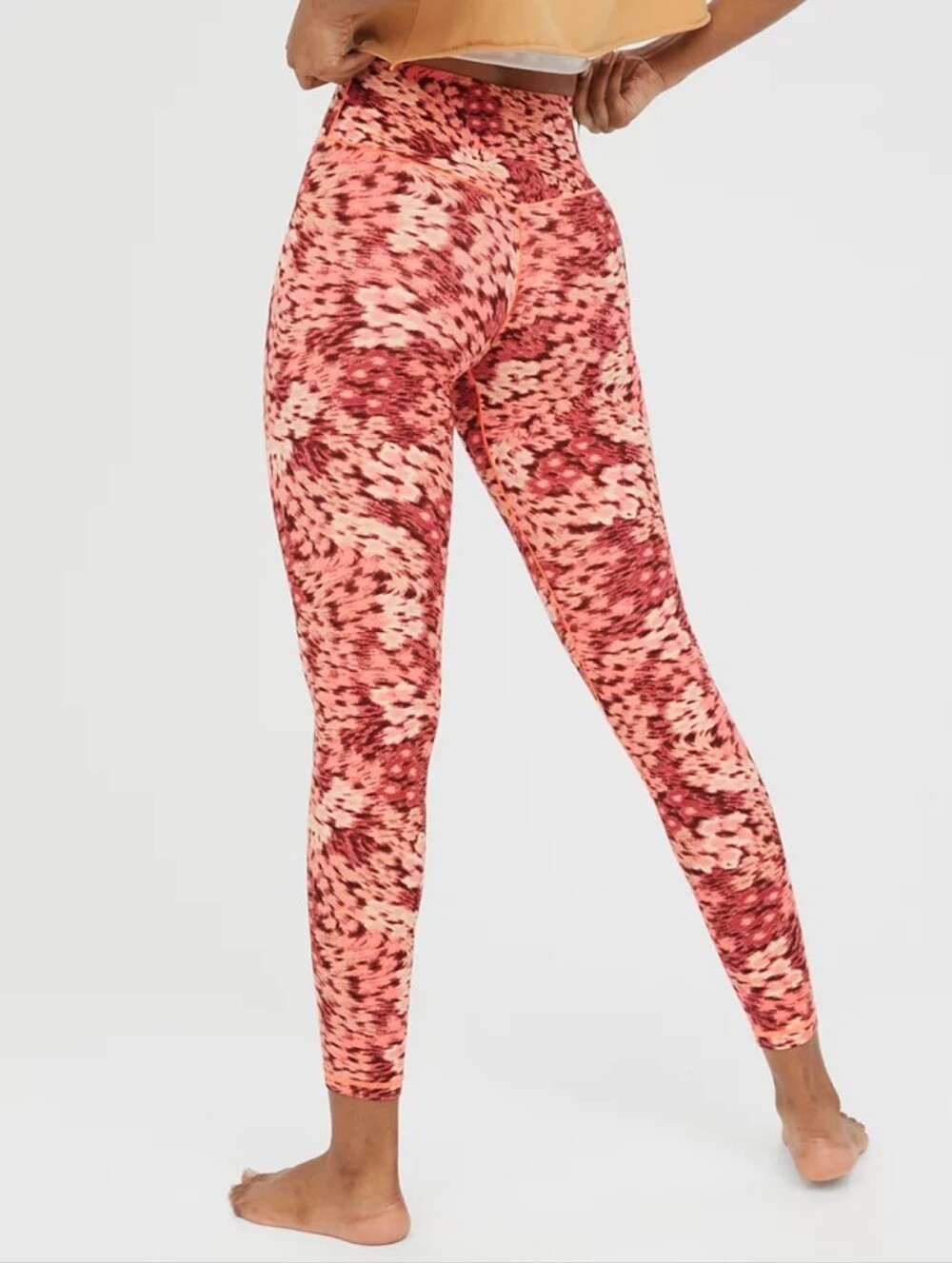 OFFLINE Aerie Womens Royal Berry Pink Real Me XTRA Hold Up. Leggings Size Small